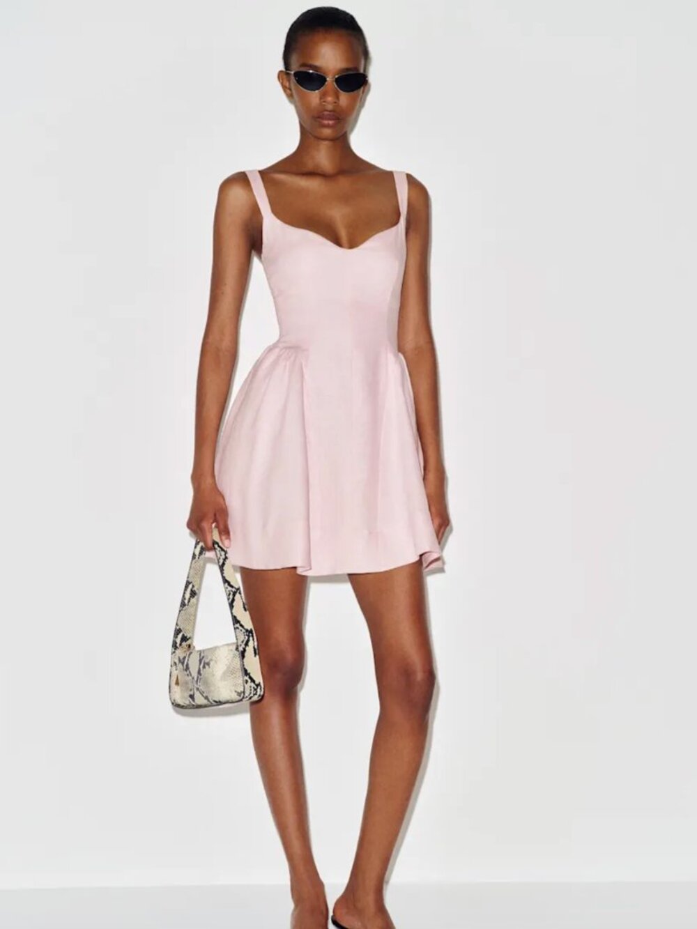 Reformation Birdie Linen Mini Dress